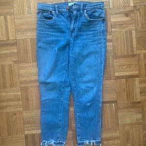 Madewell the high-rise slim crop boyjean